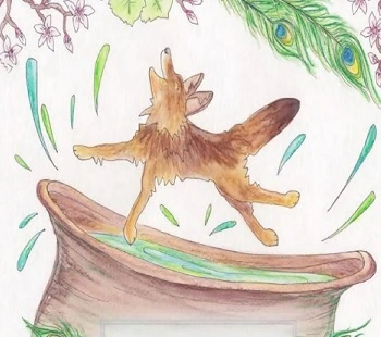 The jackal that falls in the painter's pot